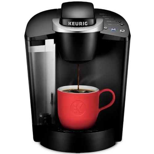 Keurig K-Classic Single Serve K-Cup Pod Coffee Maker, with 3 Brew Sizes, 48oz Removable Reservoir, Black - Keurig