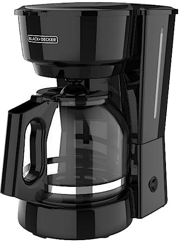 BLACK+DECKER 12-Cup Coffee Maker with Easy On/Off Switch, Easy Pour, Non-Drip Carafe with Removable Filter Basket, Vortex Technology, Black - BLACK+DECKER