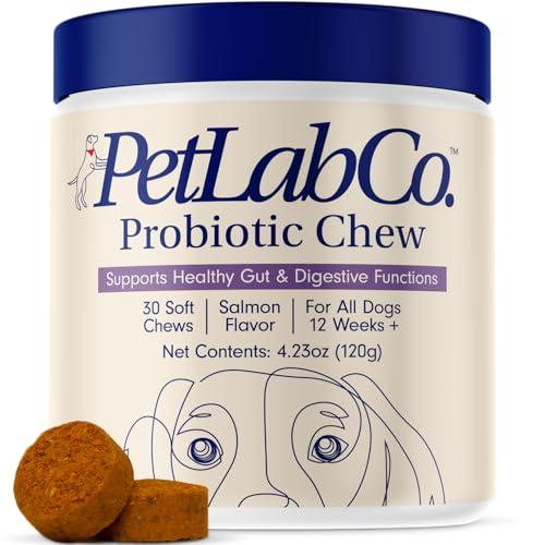 PetLab Co. Probiotics for Dogs, Support Gut Health, Occasional Diarrhea, Digestive Health & Seasonal Allergies - Salmon Flavor - Packaging May Vary - 30 Soft Chews - PetLab Co.