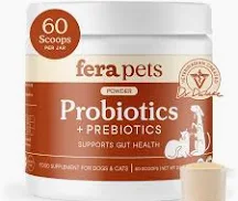 Fera Pets Probiotics for Dogs & Cats (Organic Powder) - Fera Pet Organics